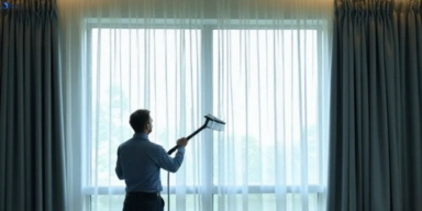 Commercial curtain stain removal service woodend hotels offices restaurants