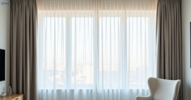 Freshly steam cleaned curtains in woodend QLD