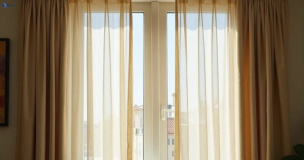 Dusty and dull curtains in woodend before steam cleaning